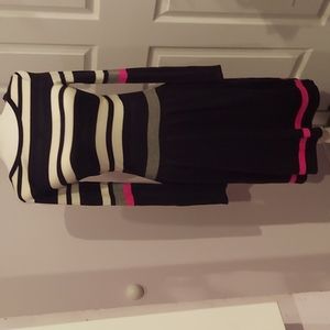 Vince Camuto Striped Sweater Dress